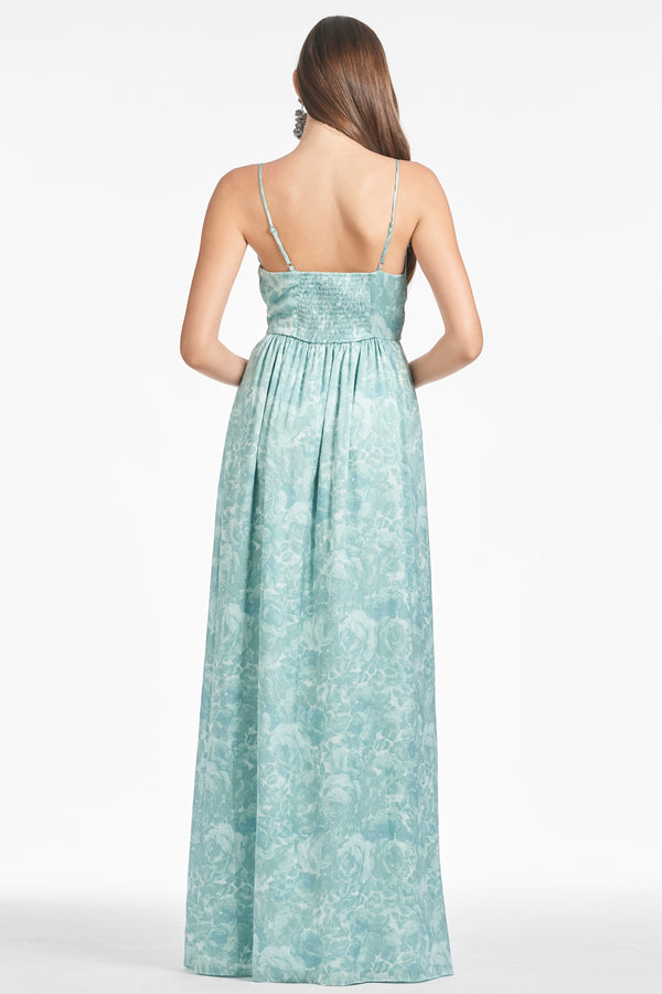 Sachin & Babi Sienna Gown - Sage Painted Floral