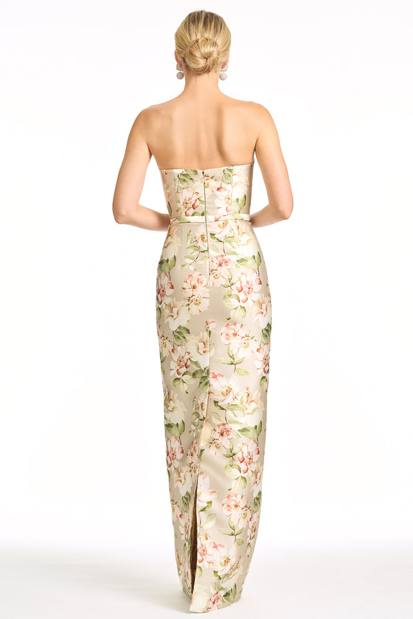 Sachin & Babi SOPHIA GOWN - PEWTER CAMELLIA