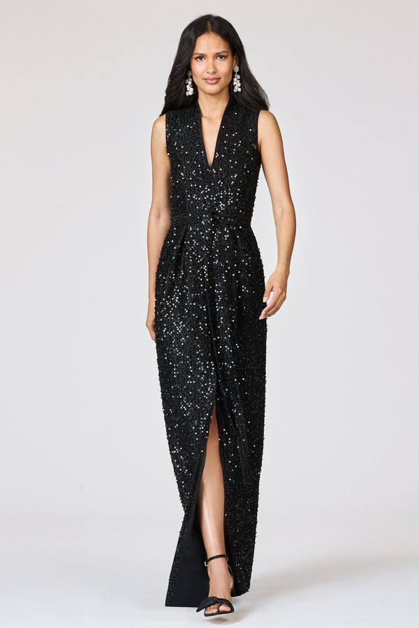 Sachin & Babi SYLVAIN GOWN - BLACK