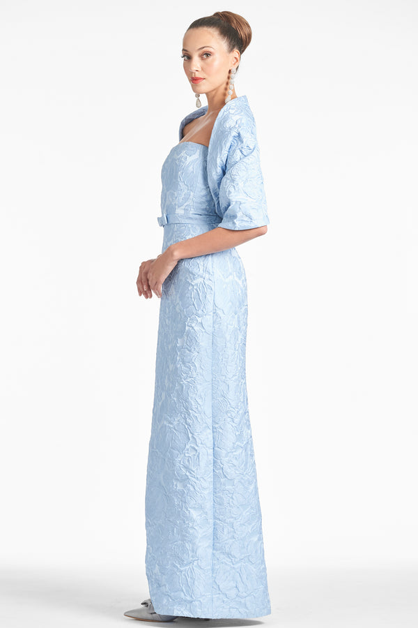 Sachin & Babi THE HUG SHAWL - ICE BLUE JACQUARD CLOQUE