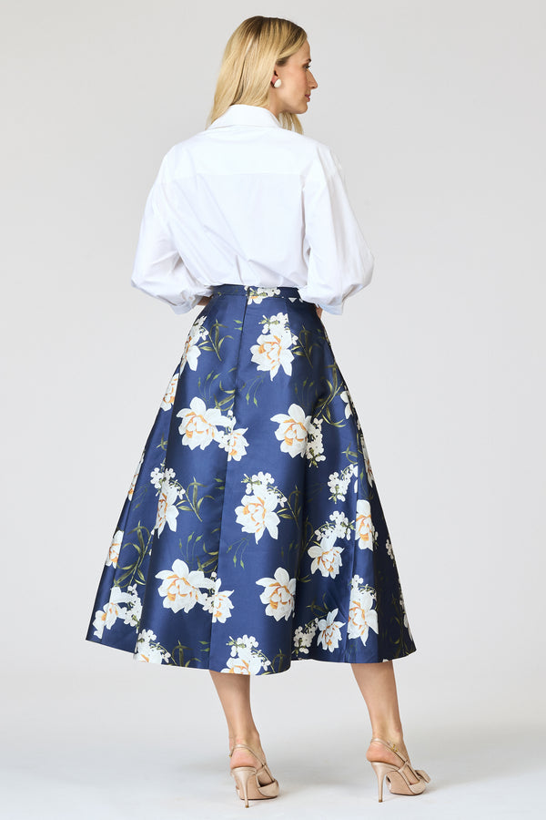 Sachin & Babi TIPPY SKIRT - NAVY NARCISSUS