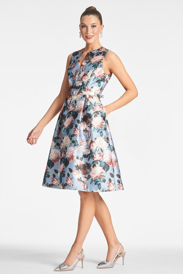 Sachin & Babi Tish Dress - Ice Blue Garden - Final Sale