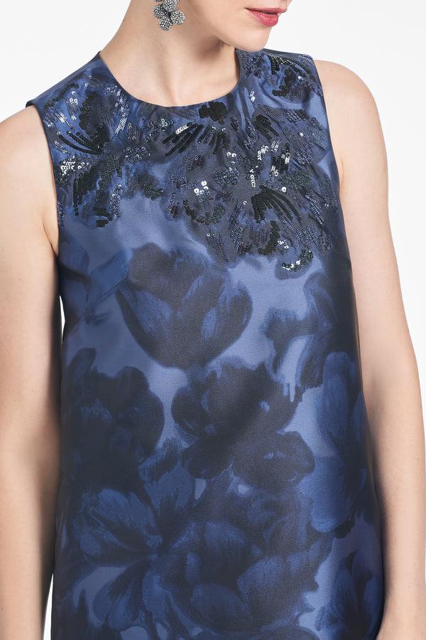 Sachin & Babi Uma Dress - Deep Ocean Bouquet