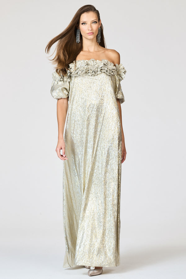 sachin & babi VALENTINA GOWN - METALLIC