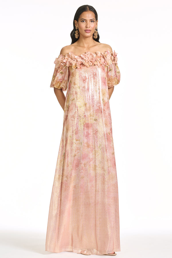 sachin & babi VALENTINA GOWN - SUNSET GARDEN