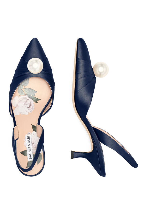 sachin & babi VANDERBILT KITTEN HEEL - MIDNIGHT