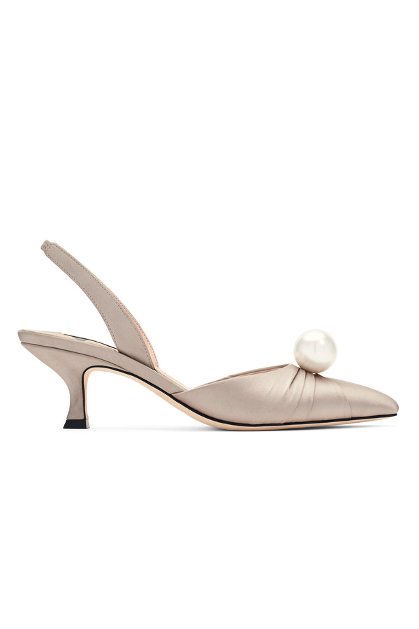 Sachin & Babi VANDERBILT KITTEN HEEL - PEWTER