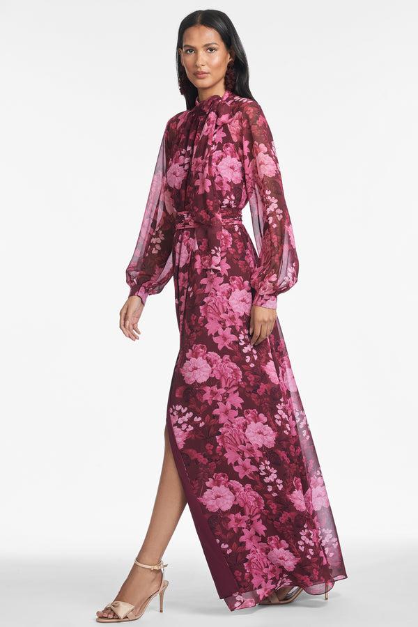 Sachin & Babi VERA GOWN - RASPBERRY FLORIBUNDA