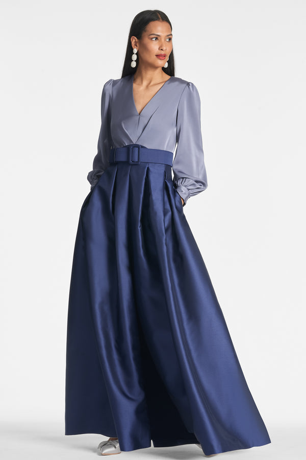 Sachin & Babi Zoe Gown - Cool Grey/Night Sky