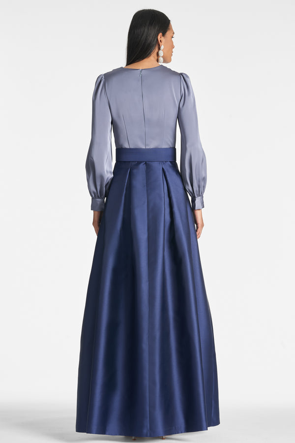 Sachin & Babi Zoe Gown - Cool Grey/Night Sky