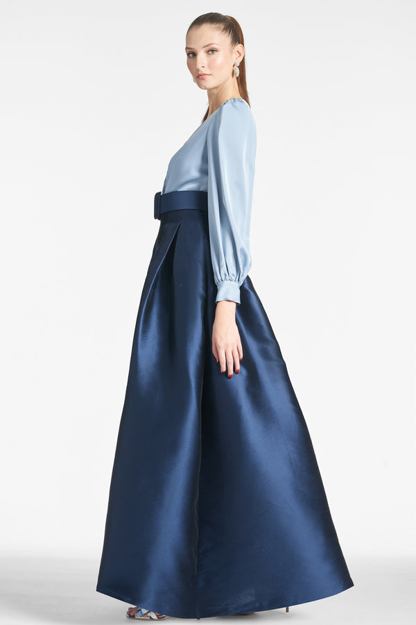 Sachin & Babi Zoe Gown - Slate/Navy