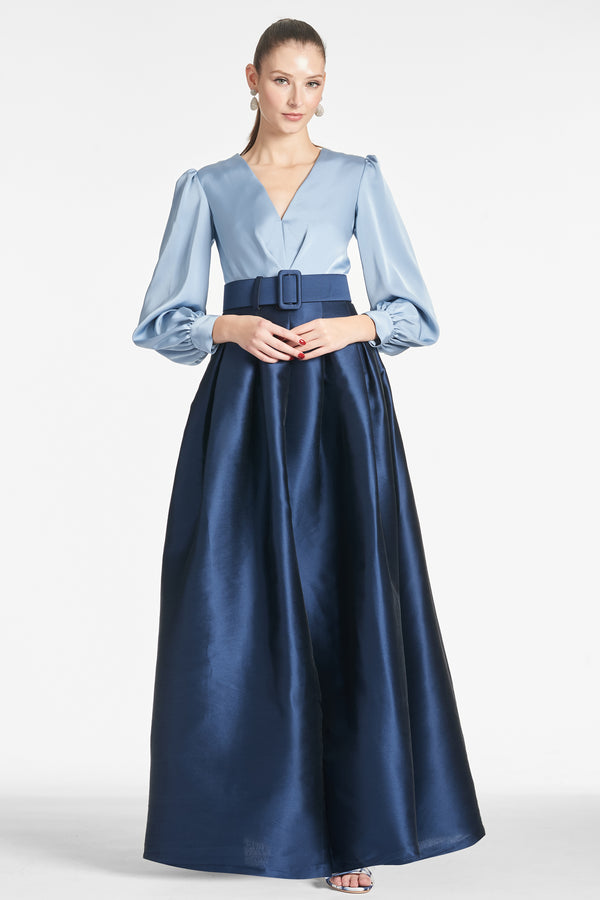 sachin & babi Zoe Gown - Slate/Navy