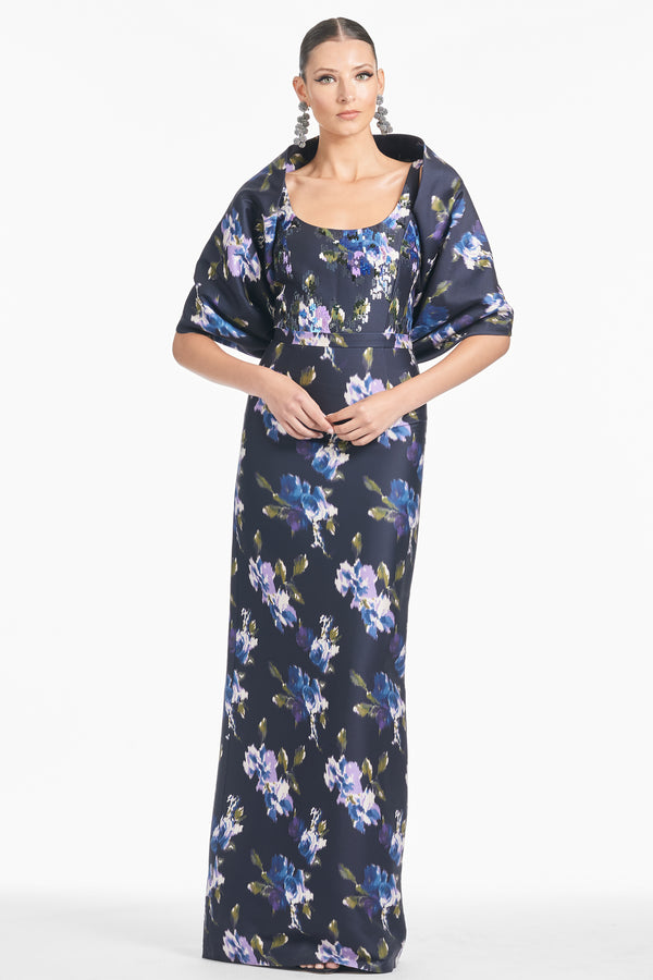 Sachin & Babi The Hug Shawl - Midnight Corsage - Final Sale