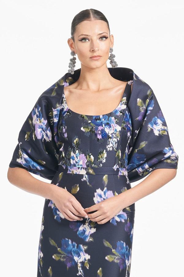 sachin & babi The Hug Shawl - Midnight Corsage - Final Sale