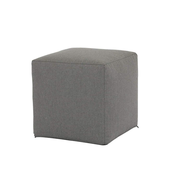 safavieh 18"Pouf Cube in Heritage Granite | Sunset West - SWPouf18C-CSH