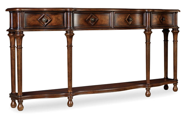 safavieh 72'' Hall Console - Dark Wood | Hooker Furniture - 963-85-122