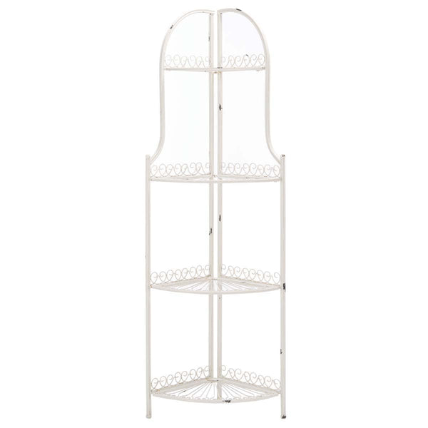 Safavieh Abarrane Wrought Iron 4 Tier Outdoor Corner Shelf | Safavieh - PAT5013