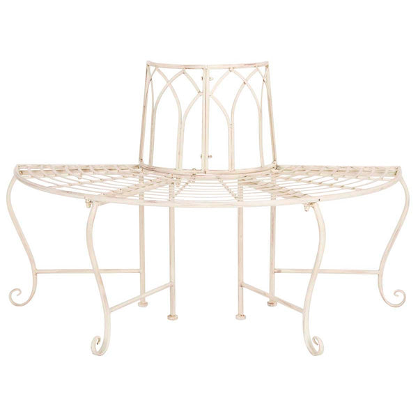 safavieh Abia Wrought Iron Outdoor Tree Bench | Safavieh - PAT5018
