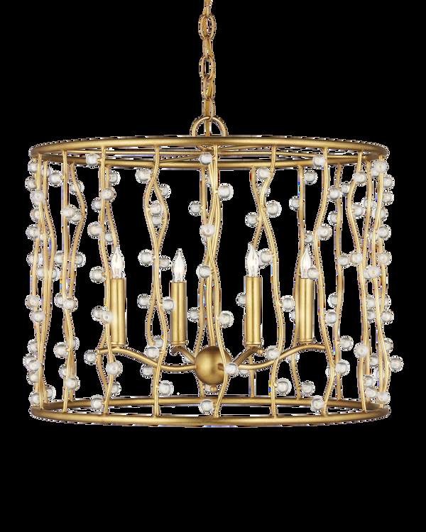 safavieh Adagio Chandelier - Gold | Currey & Co - 9000-1239