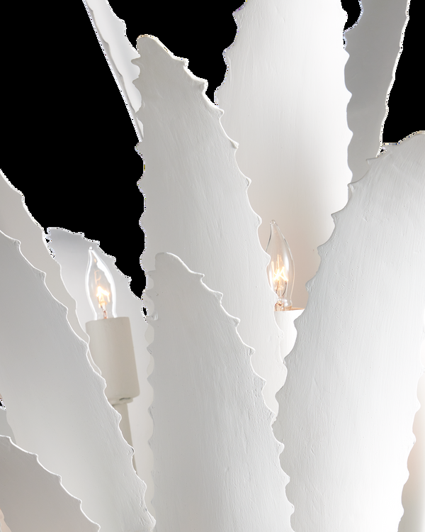 Safavieh Agave White Chandelier | Currey & Co - 9000-1263