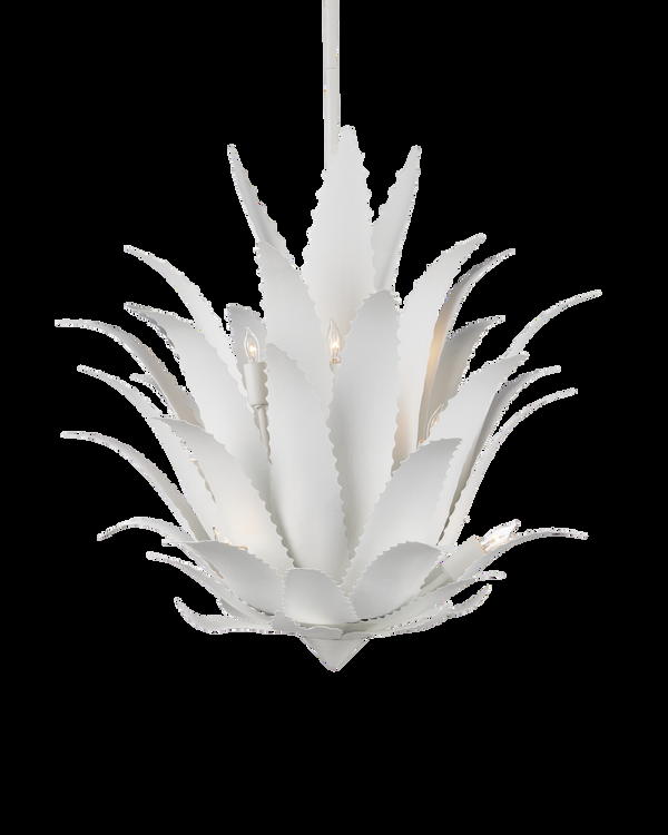 Safavieh Agave White Chandelier | Currey & Co - 9000-1263