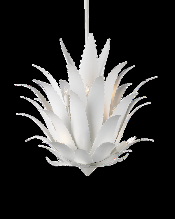 safavieh Agave White Chandelier | Currey & Co - 9000-1263