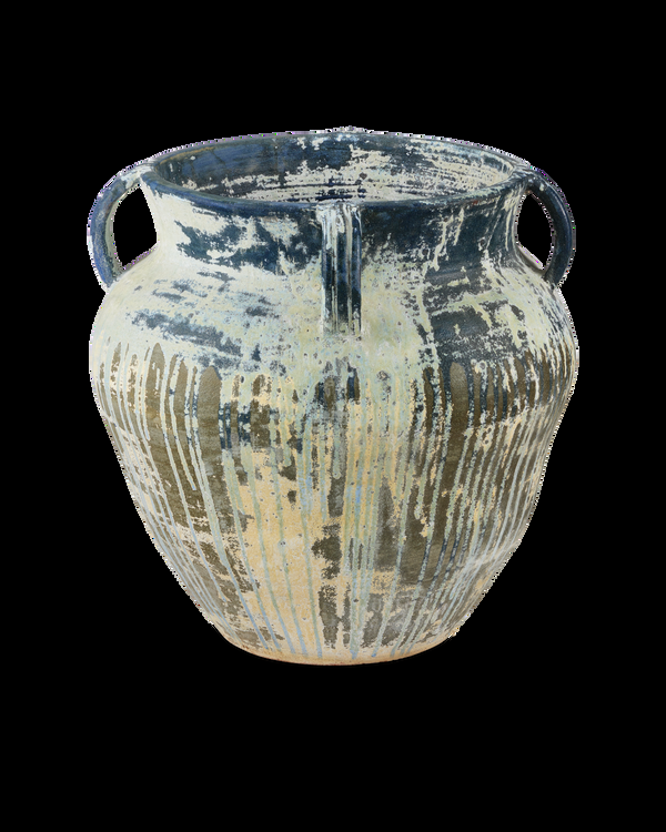 safavieh Agrigento Blue Drip Planter | Currey & Co - 2200-0064