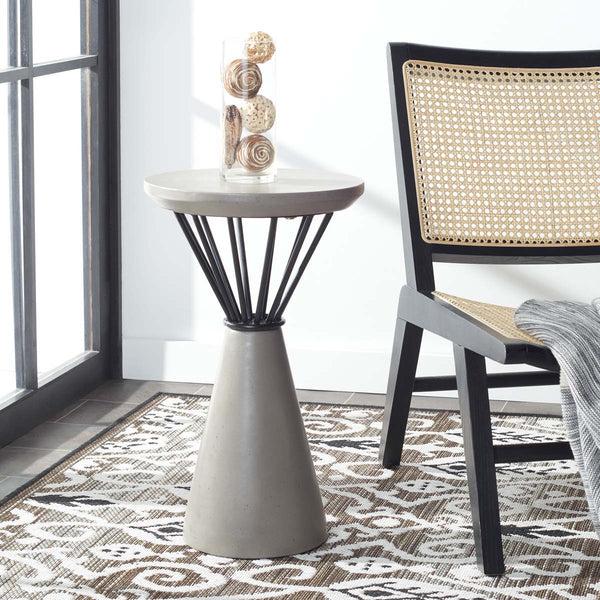 Safavieh Akiko Concrete Accent Table | Safavieh - VNN1028
