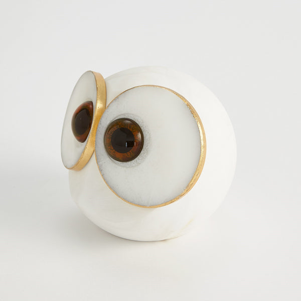 Safavieh Alabaster Big Eyed Owl-Lg | Global Views - 3.31653