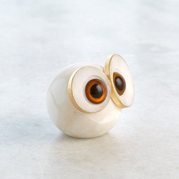 Safavieh Alabaster Big Eyed Owl-Sm | Global Views - 3.31655
