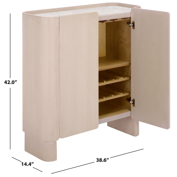 Safavieh Alanabella Marble Bar Cabinet | Safavieh Couture - SFV5554