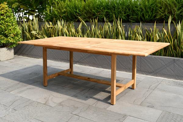 Safavieh Amazonia Mind Flayer 9-Piece Rectangular Outdoor Dining Set | International Home Miami - GENSC DIANREC_8CANNES GR_LOT