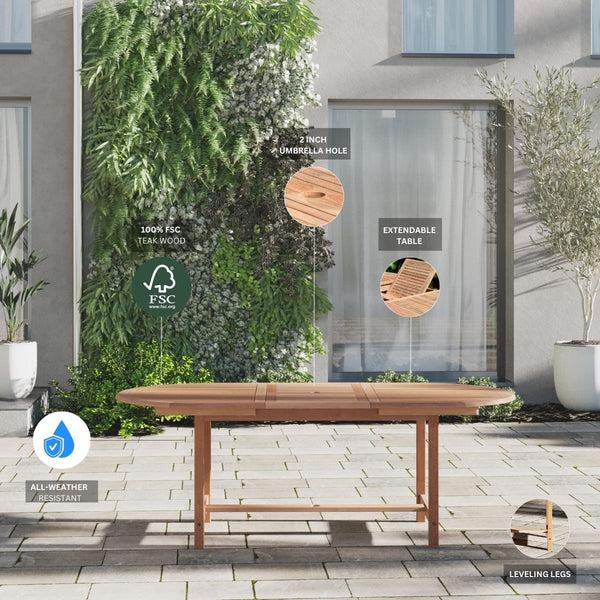 Safavieh Amazonia Porto Banus 7-Piece Outdoor Dining Set | International Home Miami - DIANOVSM_6_CARA_BK