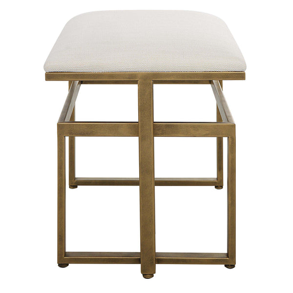 Safavieh Antique Home Decor Accent Stool Brushed Brass