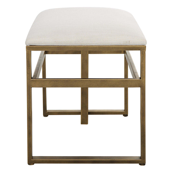 Safavieh Antique Home Decor Accent Stool Brushed Brass
