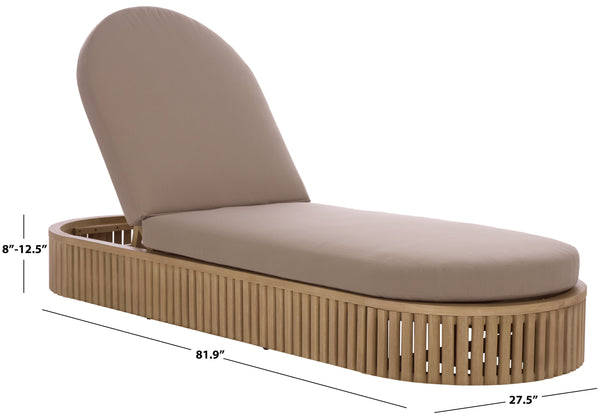 Safavieh Arielle Wood Sun Lounger | Safavieh Couture - CPT5002