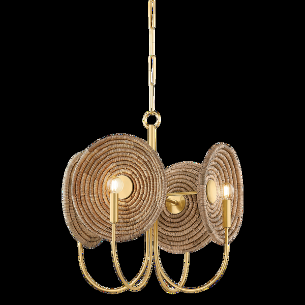 safavieh ASHBY Chandelier - Aged Brass | Mitzi Lighting - H1020704-AGB