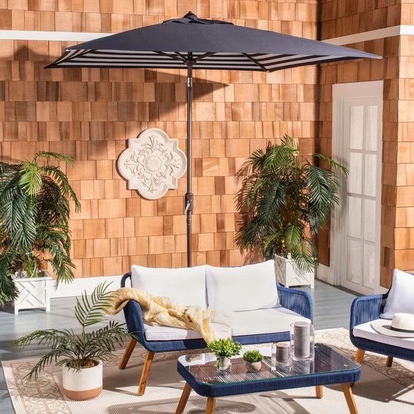 Safavieh Athens 7.5 Ft Square Crank Umbrella | Safavieh - PAT8407