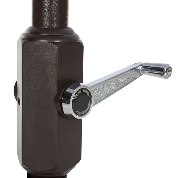 Safavieh Athens 9Ft Double Top Crank Umbrella | Safavieh - PAT8207