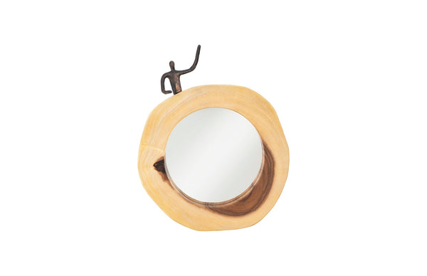 safavieh Atlas Cross Cut Mirror Small Half Man Left | Phillips Collection - TH101640
