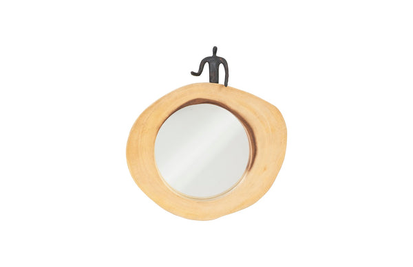 safavieh Atlas Cross Cut Mirror Small Half Man Right | Phillips Collection - TH101834