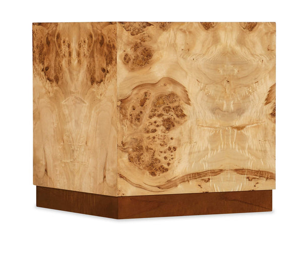 safavieh Auberon Burl Drink Table - Light Wood | Hooker Furniture - M30-80117-80