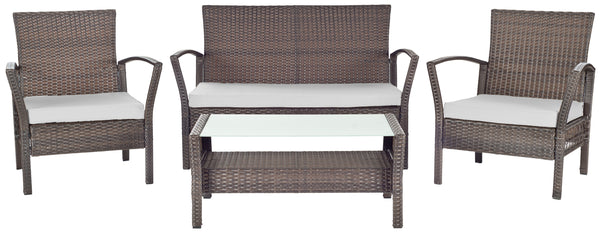 Safavieh Avaron 4 Piece Outdoor Set | Safavieh - PAT2006