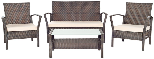 safavieh Avaron 4 Piece Outdoor Set | Safavieh - PAT2006