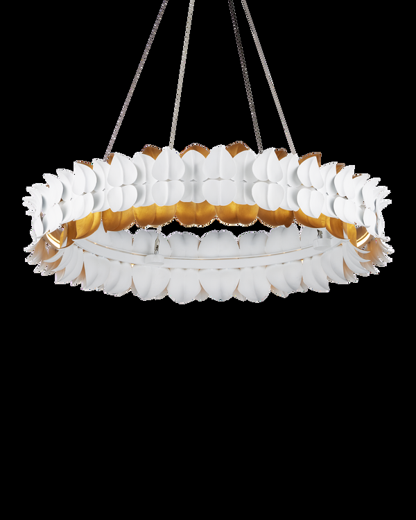 Safavieh Aventine Chandelier - White | Currey & Co - 9000-1253