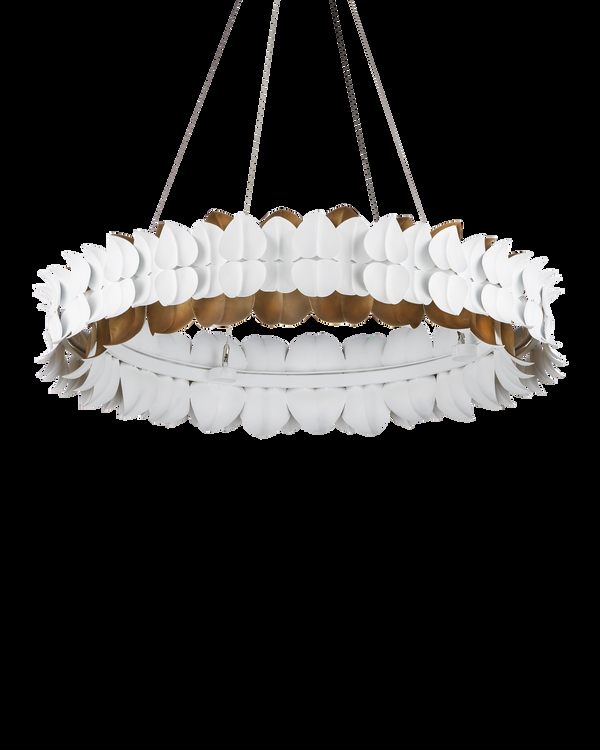 Safavieh Aventine Chandelier - White | Currey & Co - 9000-1253