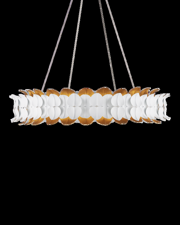 safavieh Aventine Chandelier - White | Currey & Co - 9000-1253