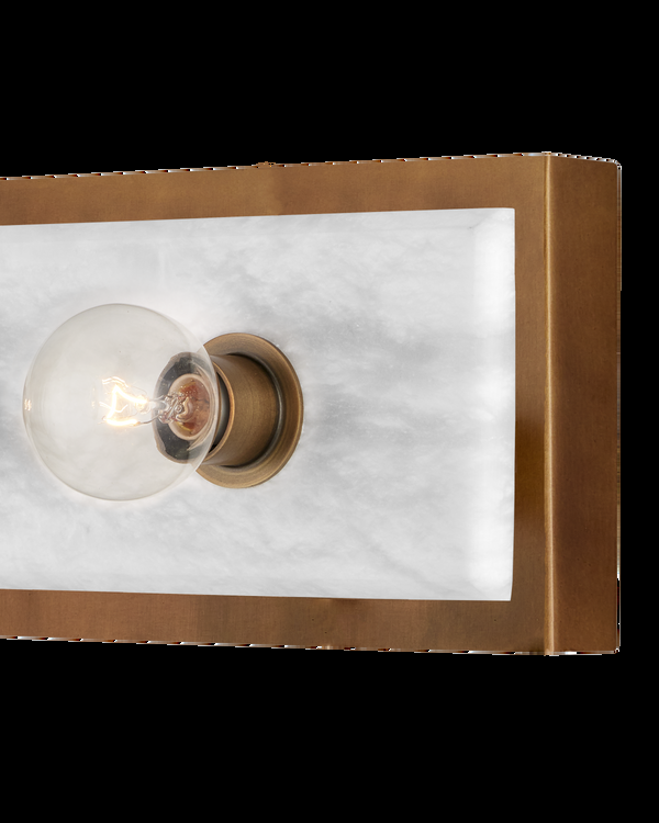 Safavieh Berdine Large Brass Wall Sconce | Currey & Co - 5800-0055