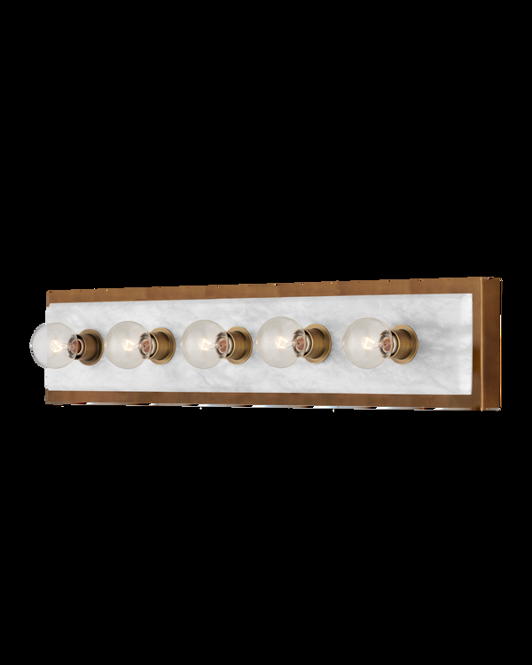 Safavieh Berdine Large Brass Wall Sconce | Currey & Co - 5800-0055