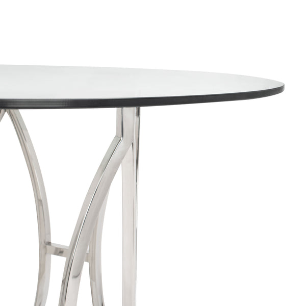 Safavieh Bethwyn Round Glass Dining Table | Safavieh Couture - DUP1001